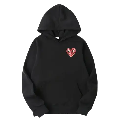 CDG Camo Heart Small Logo Hoodie - CDG Play Store CDG Camo Heart Small Logo Hoodie - CDG Play Store