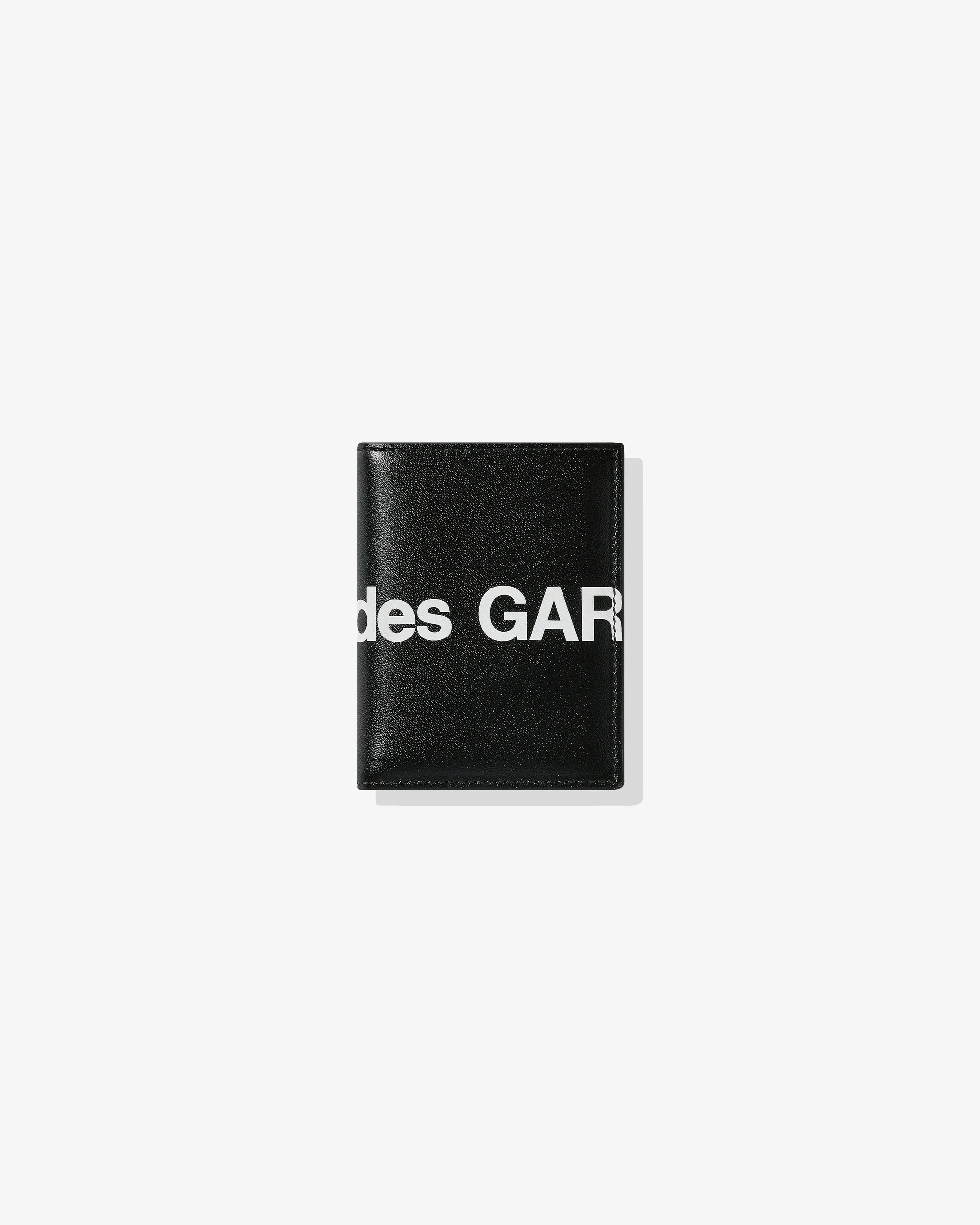 WALLET COMME des GARÇONS ブラックレザーベルト Mサイズ Comme des Garçons Huge Logo Black 2-Zip Wallet – LACMA Store